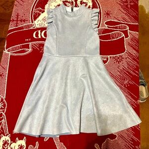 Kidpik baby blue glittery dress. 7/8